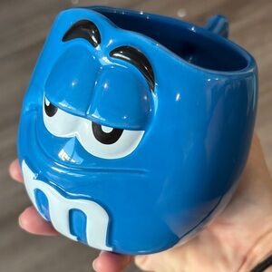 Smug Blue M&M Character Coffee Mug/Cup